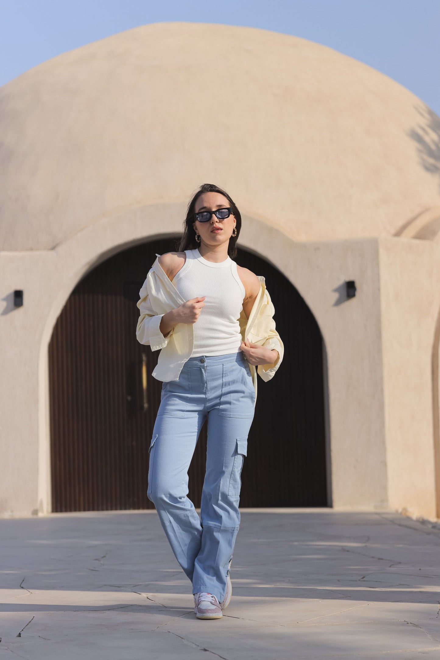 Oversized Oxford shirt - Yellow