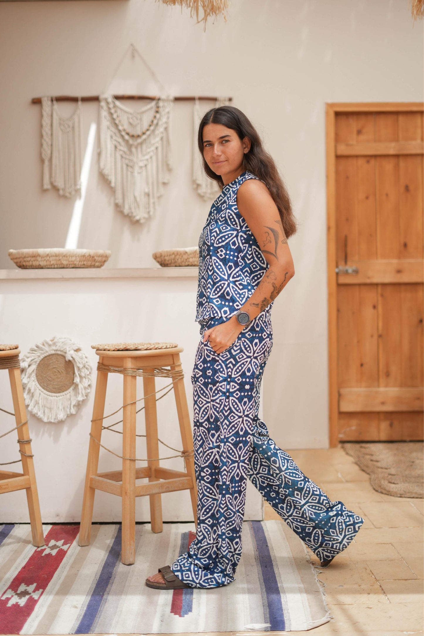 Boho Blue Set - Pants