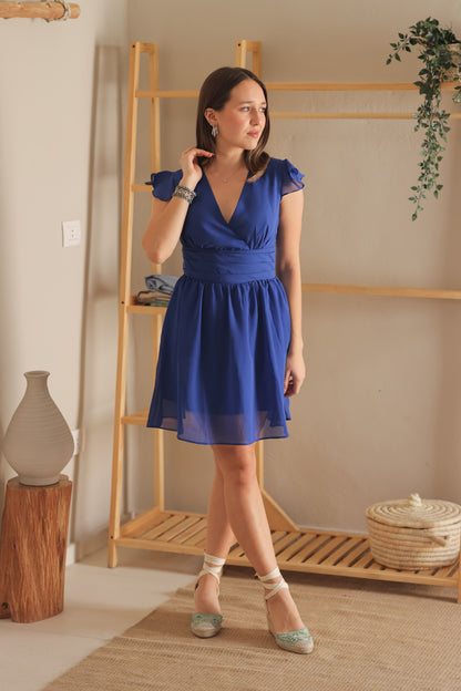 Crossett Dress - Royal blue