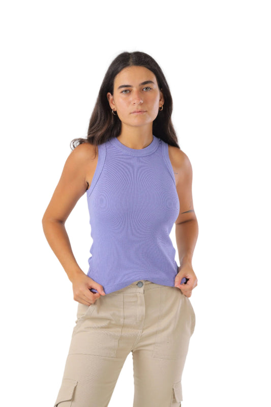 By Christa Basic Lilac Tank Top