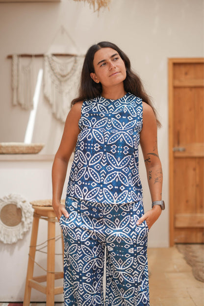 Boho Blue Set - Top