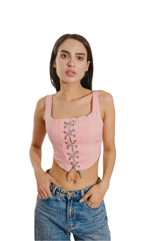 Pink Corset Top